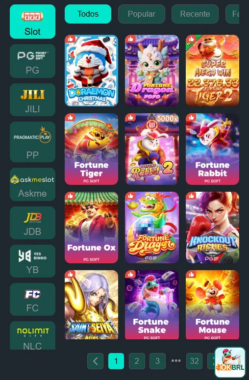 Usuário acessando jogos mobile em okbrl.com